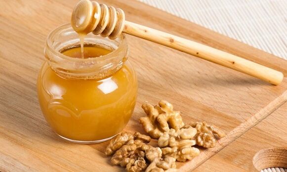 miele e noci per la crescita del pene